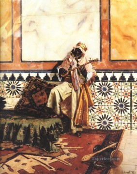 ルドルフ・エルンスト Painting - 北アフリカ内陸部のグナウア ルドルフ・エルンスト